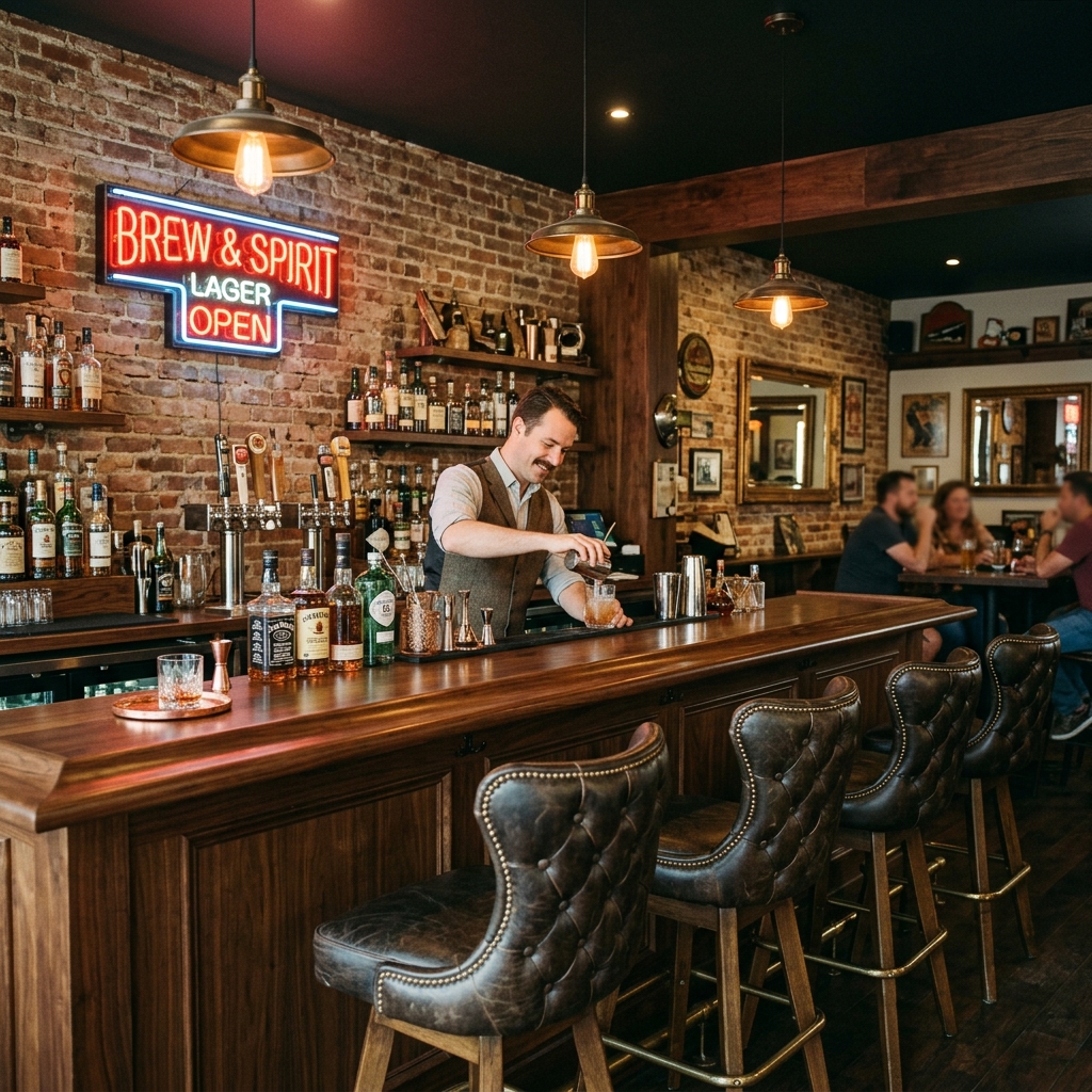 The Sports Bar Vibe Man Cave